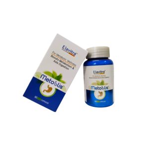 ELAVITRA METOBLIS – Ayurvedic Herbal Formula For Healthy Metabolism Support, Boosts Metabolism and Aids Digestion (60 Vegetarian Capsules)