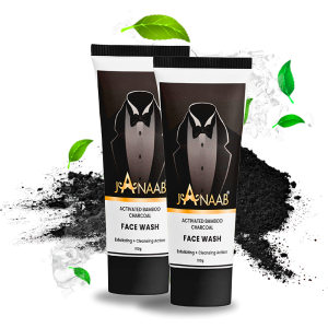 Janaab Activated Bamboo Charcoal Face Wash – Pack of 2